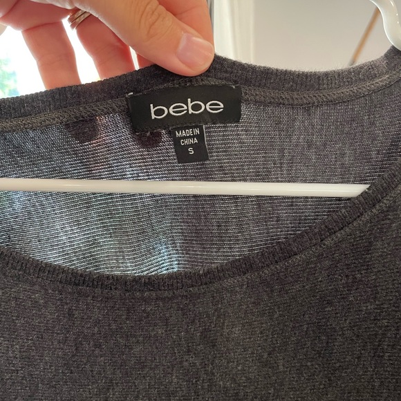 Womens Gray BeBe long sleeved tunic. - Picture 2 of 2
